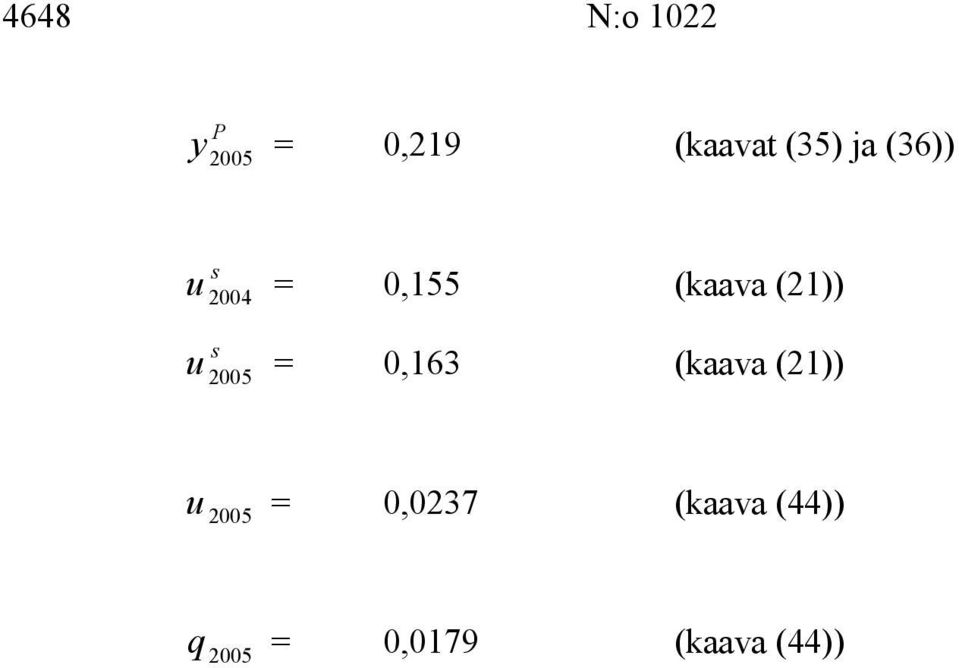 (21)) s u = 0,163 (kaava (21)) u =