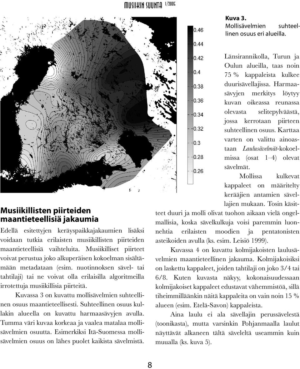 Musiikilliset piirteet voivat perustua joko alkuperäisen kokoelman sisältämään metadataan (esim.