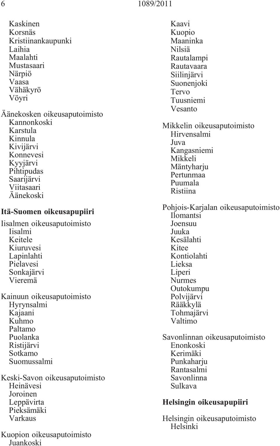 Suomussalmi Keski-Savon Heinävesi Joroinen Leppävirta Pieksämäki Varkaus Kuopion Juankoski Kaavi Kuopio Maaninka Nilsiä Rautalampi Rautavaara Siilinjärvi Suonenjoki Tervo Tuusniemi Vesanto Mikkelin