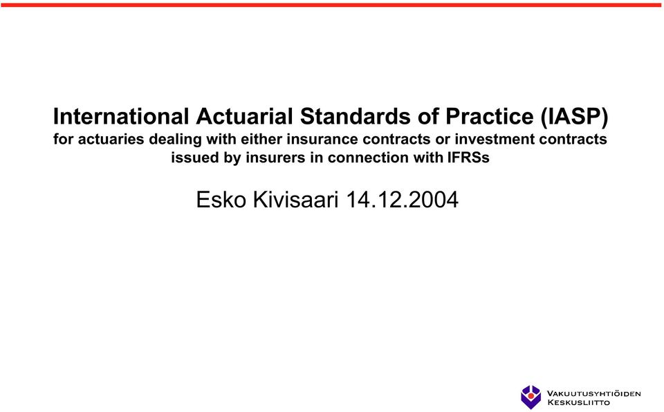 insurance contracts or investment contracts