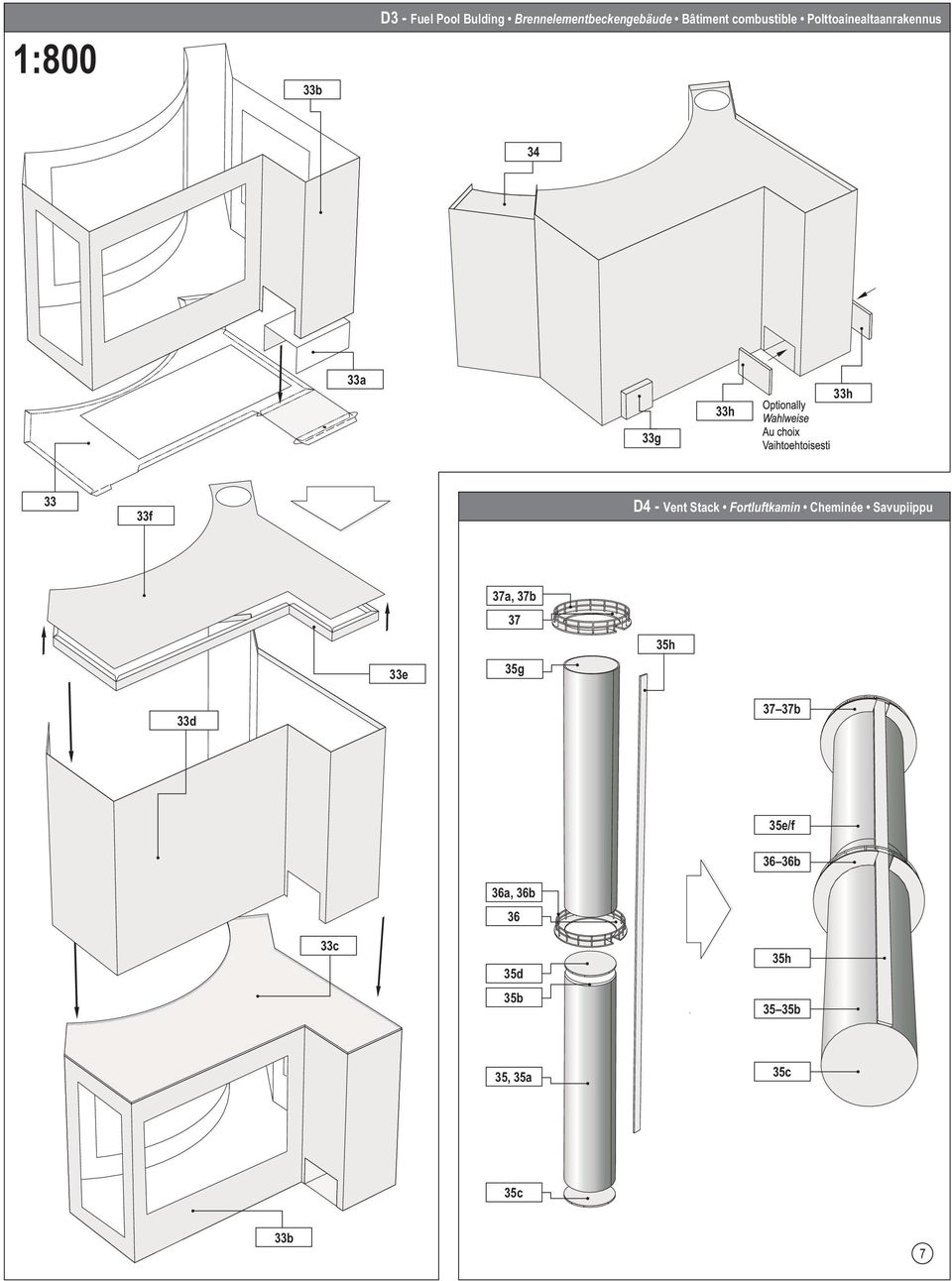 Vent Stack Fortluftkamin Cheminée Savupiippu 33e 37a, 37b 37 35g 35h