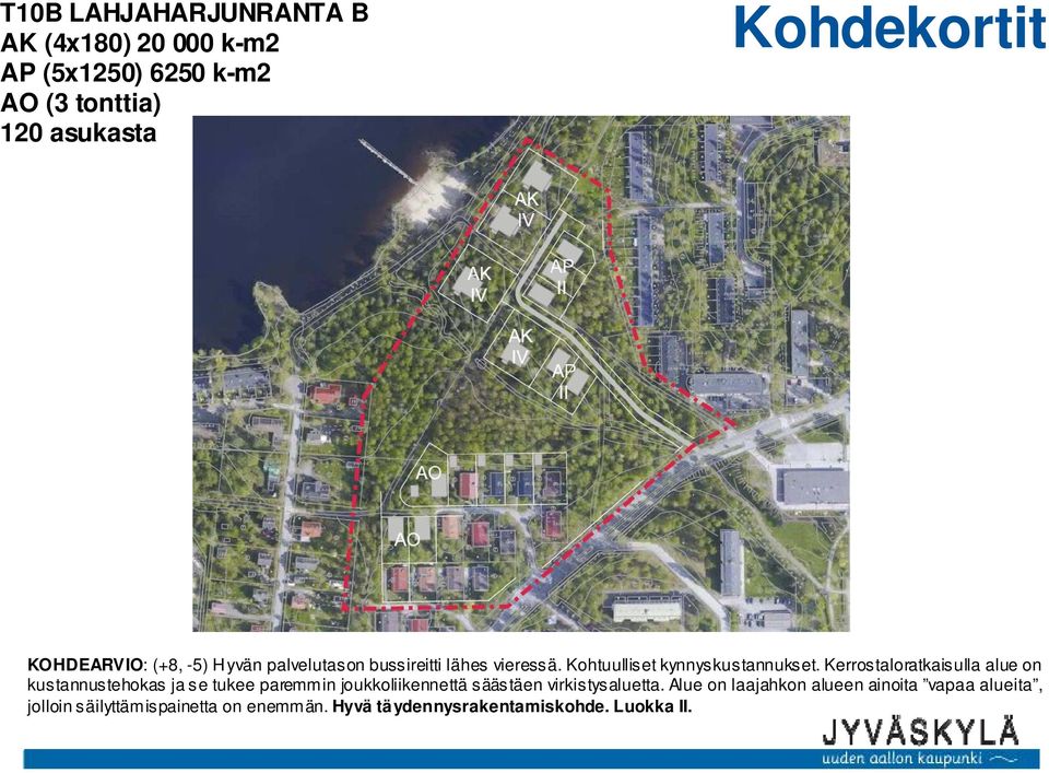 Kerrostaloratkaisulla alue on kustannustehokas ja se tukee paremmin joukkoliikennettä säästäen