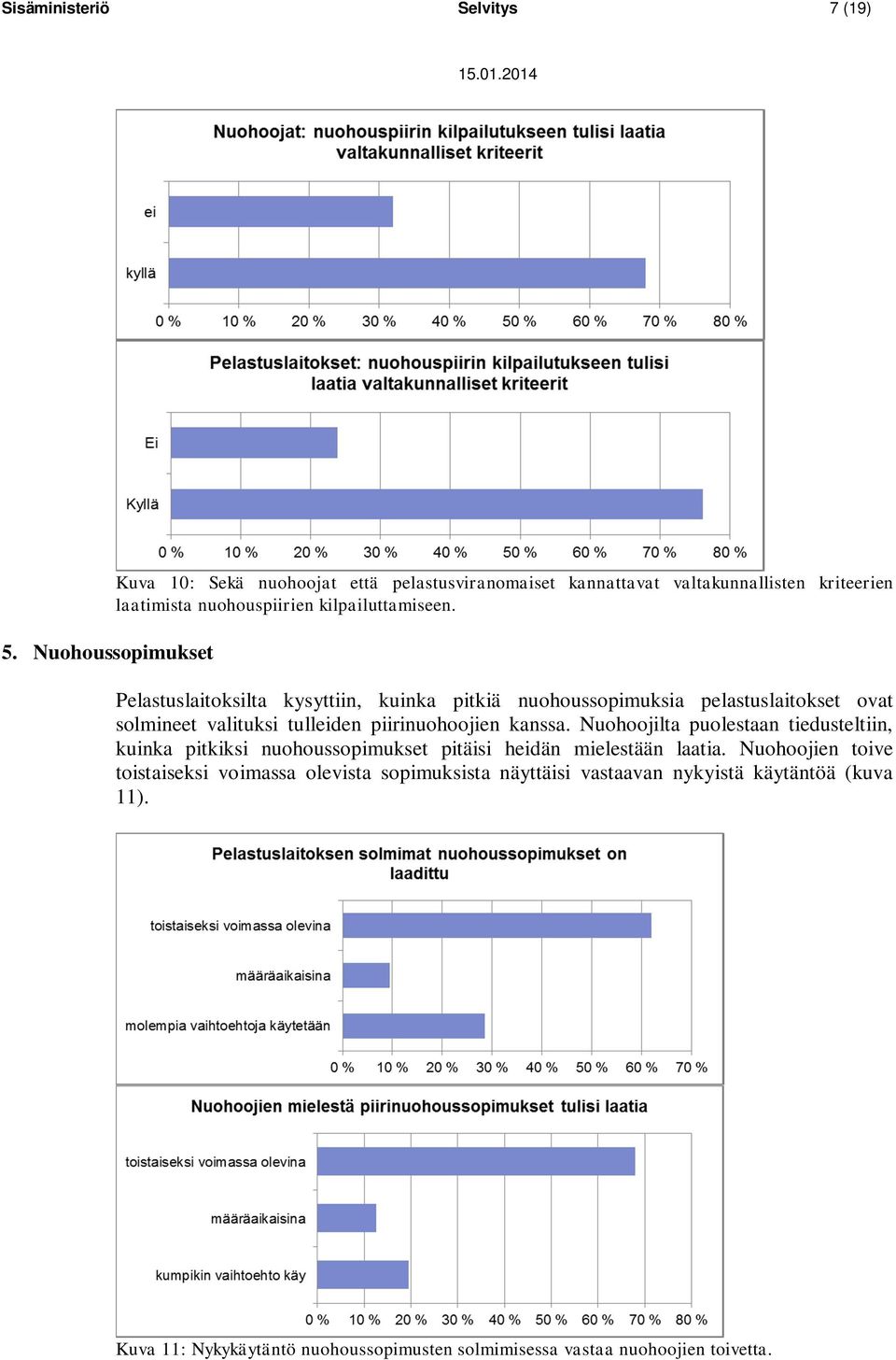 Pelastuslaitoksilta kysyttiin, kuinka pitkiä nuohoussopimuksia pelastuslaitokset ovat solmineet valituksi tulleiden piirinuohoojien kanssa.