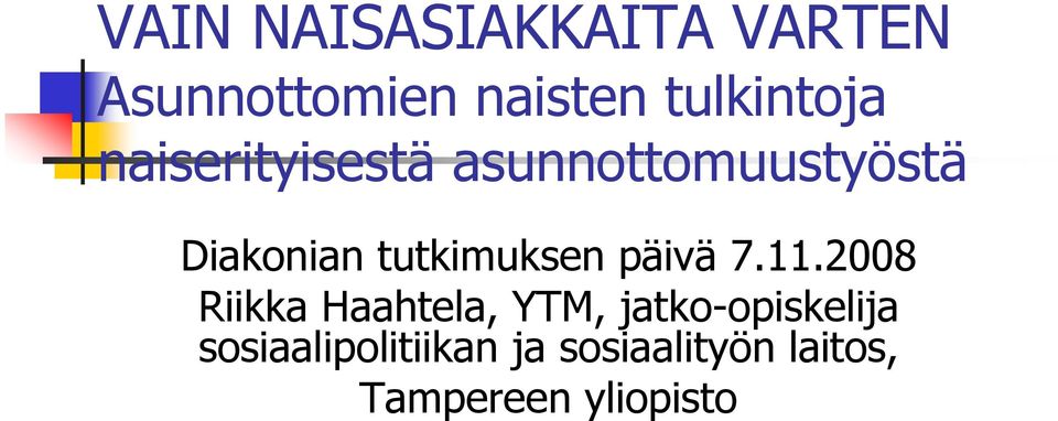 tutkimuksen päivä 7.11.