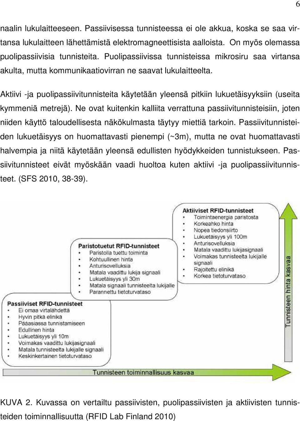Aktiivi -ja puolipassiivitunnisteita käytetään yleensä pitkiin lukuetäisyyksiin (useita kymmeniä metrejä).