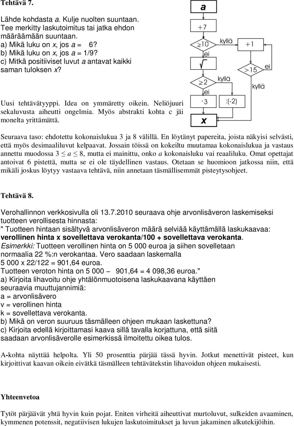 Seuraava taso: ehdotettu kokonaislukua 3 ja 8 välillä. En löytänyt papereita, joista näkyisi selvästi, että myös desimaaliluvut kelpaavat.