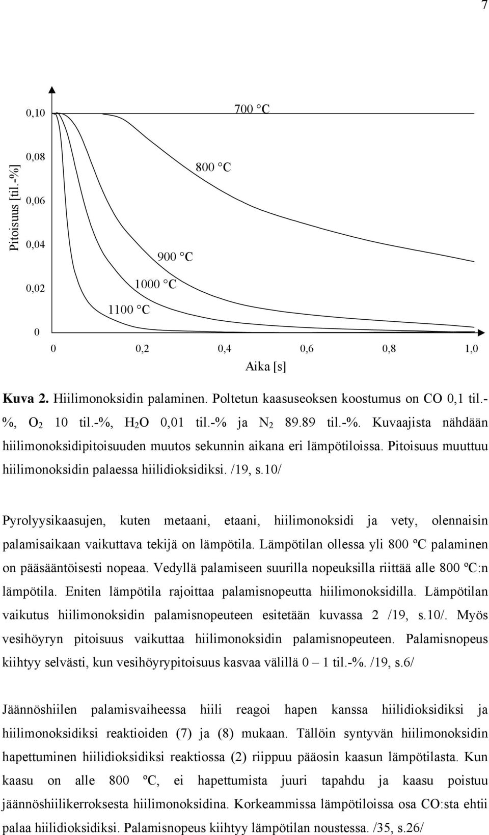 Lämpötilan ollessa yli 8 ºC palaminen on pääsääntöisesti nopeaa. Vedyllä palamiseen suurilla nopeuksilla riittää alle 8 ºC:n lämpötila. Eniten lämpötila rajoittaa palamisnopeutta hiilimonoksidilla.