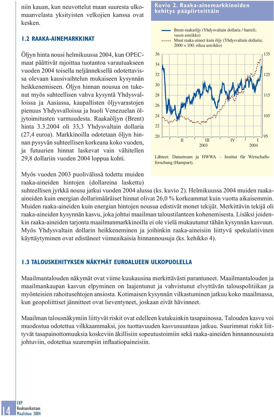 kysynnän heikkenemiseen.