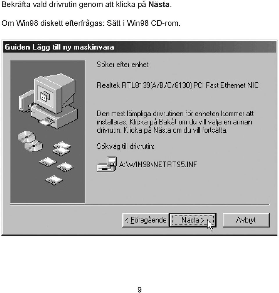 Om Win98 diskett