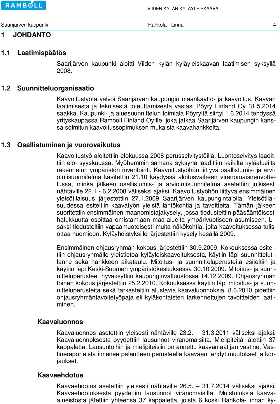 Kaupunki- ja aluesuunnittelun toimiala Pöyryltä siirtyi 1.6.