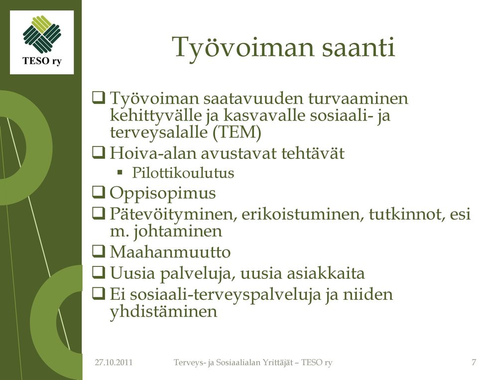 erikoistuminen, tutkinnot, esi m.