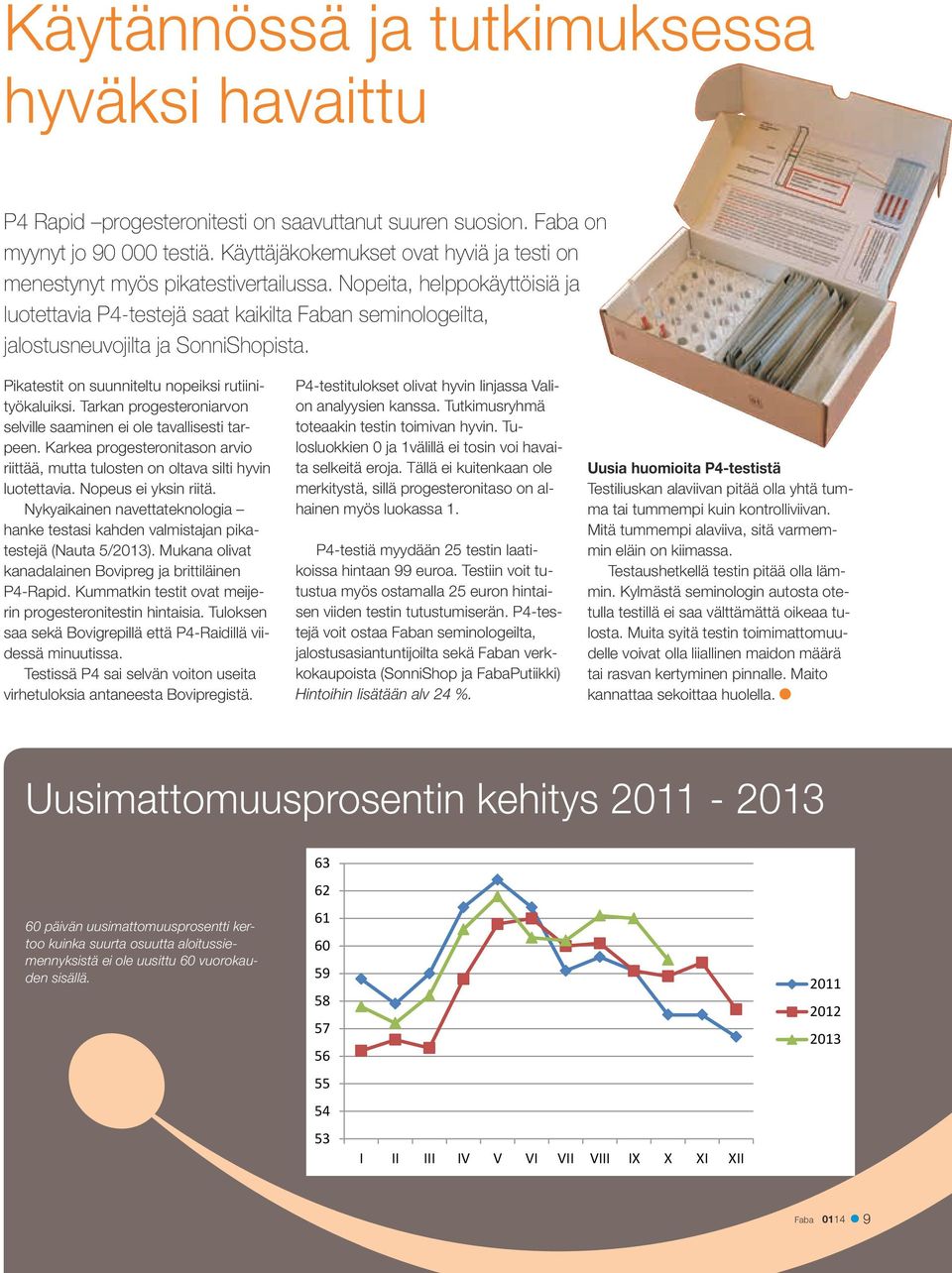 Nopeita, helppokäyttöisiä ja luotettavia P4-testejä saat kaikilta Faban seminologeilta, jalostusneuvojilta ja SonniShopista. Pikatestit on suunniteltu nopeiksi rutiinityökaluiksi.