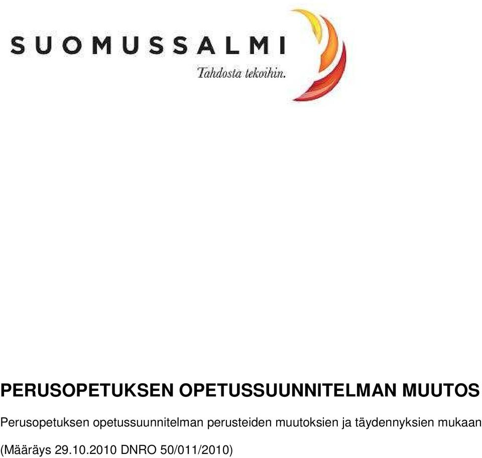 opetussuunnitelman perusteiden