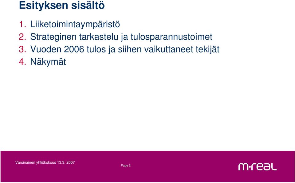 Strateginen tarkastelu ja