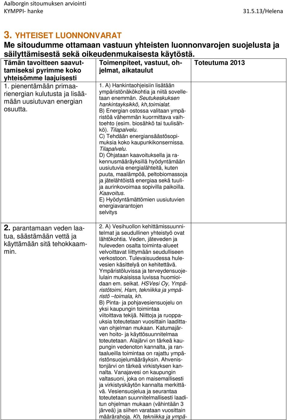 Seutukeskuksen hankintayksikkö, kh,toimialat. B) Energian ostossa valitaan ympäristöä vähemmän kuormittava vaihtoehto (esim. biosähkö tai tuulisähkö). Tilapalvelu.