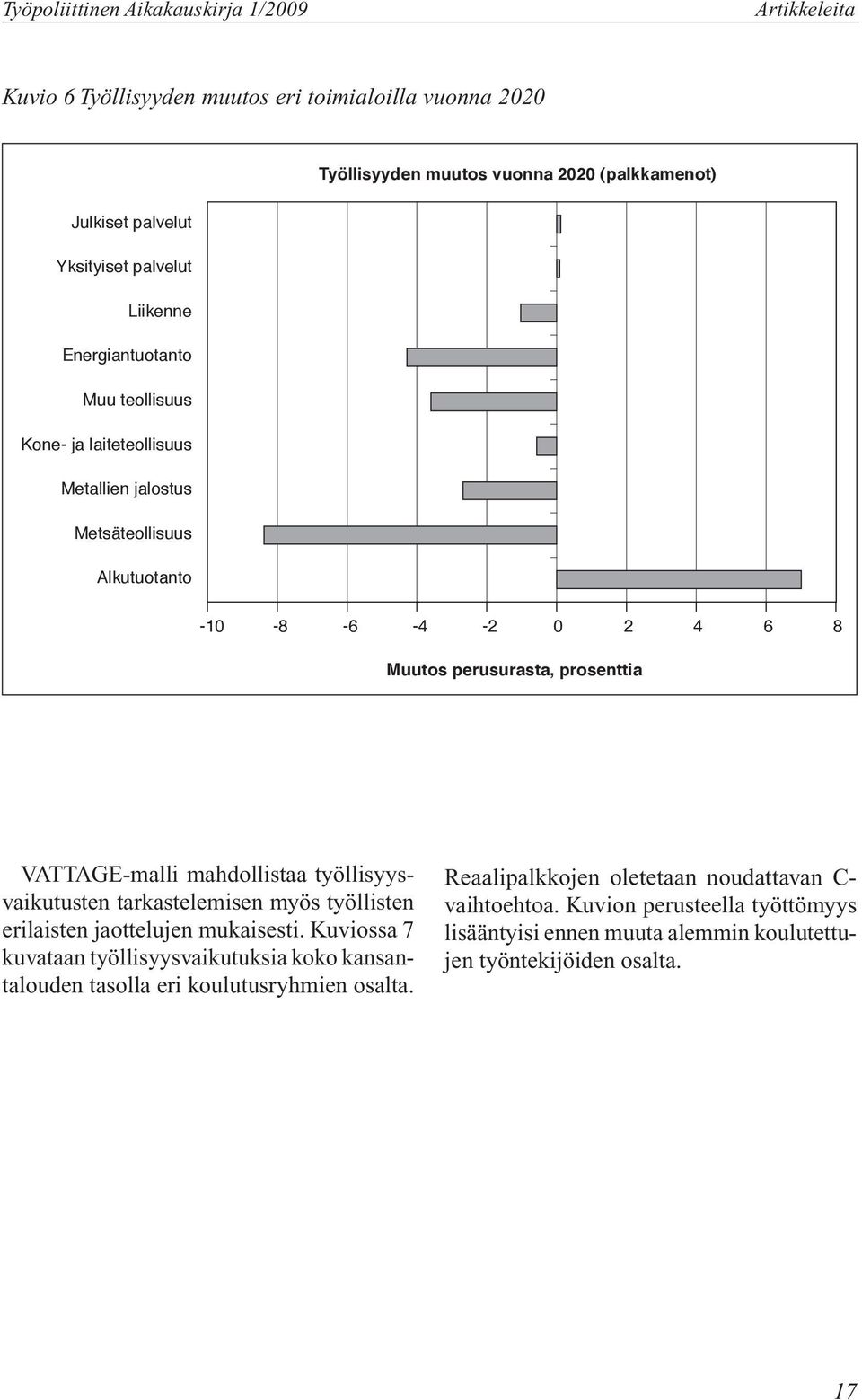 työllisyysvaikutusten tarkastelemisen myös työllisten erilaisten jaottelujen mukaisesti.