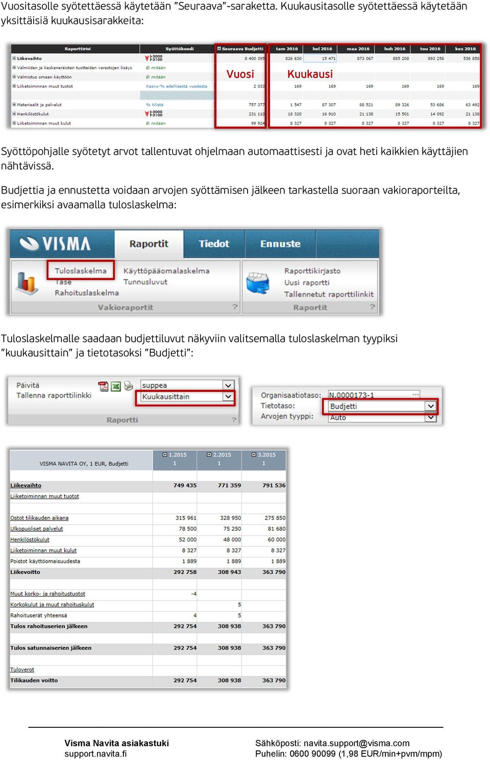 ohjelmaan automaattisesti ja ovat heti kaikkien käyttäjien nähtävissä.