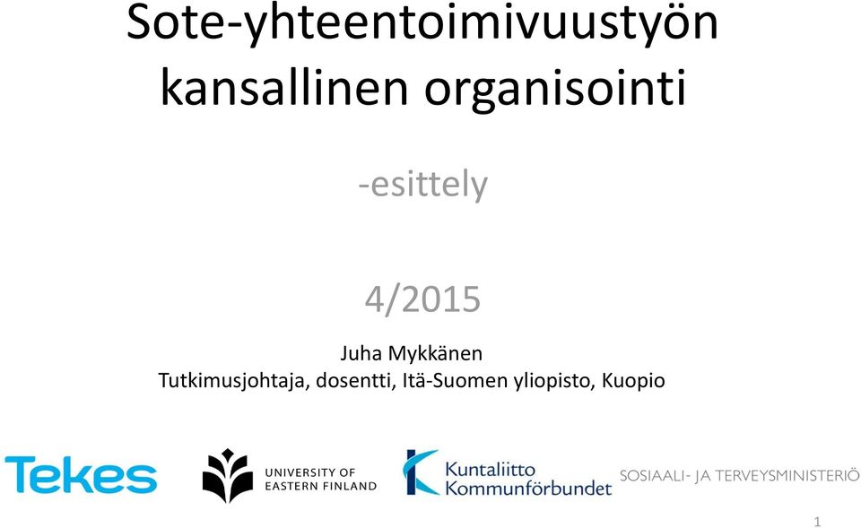 4/2015 Juha Mykkänen