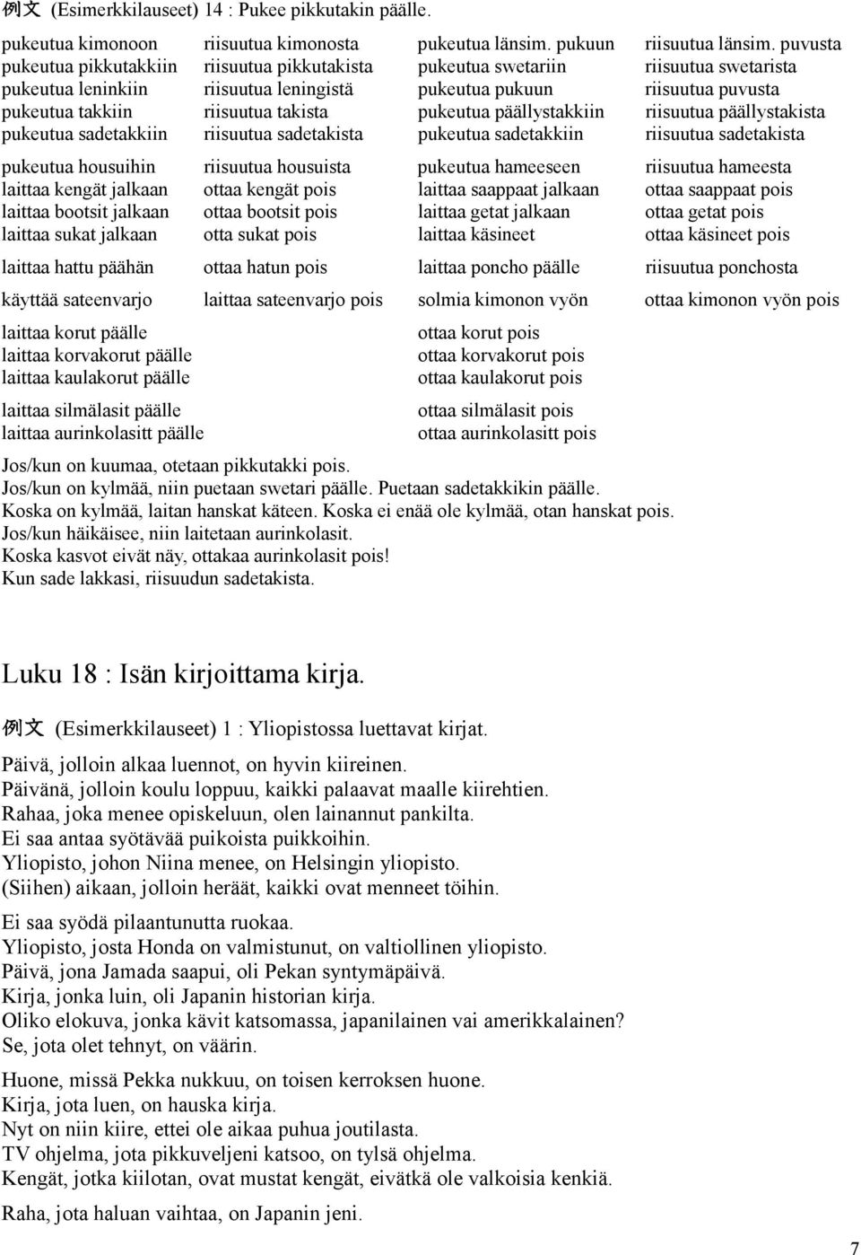 takista pukeutua päällystakkiin riisuutua päällystakista pukeutua sadetakkiin riisuutua sadetakista pukeutua sadetakkiin riisuutua sadetakista pukeutua housuihin riisuutua housuista pukeutua