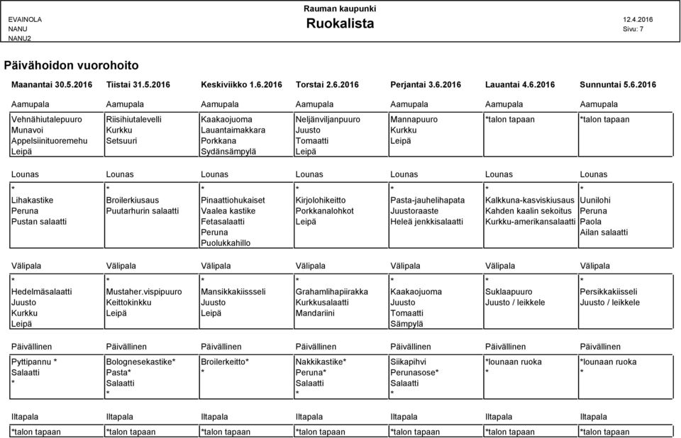 Keskiviikko 1.6.