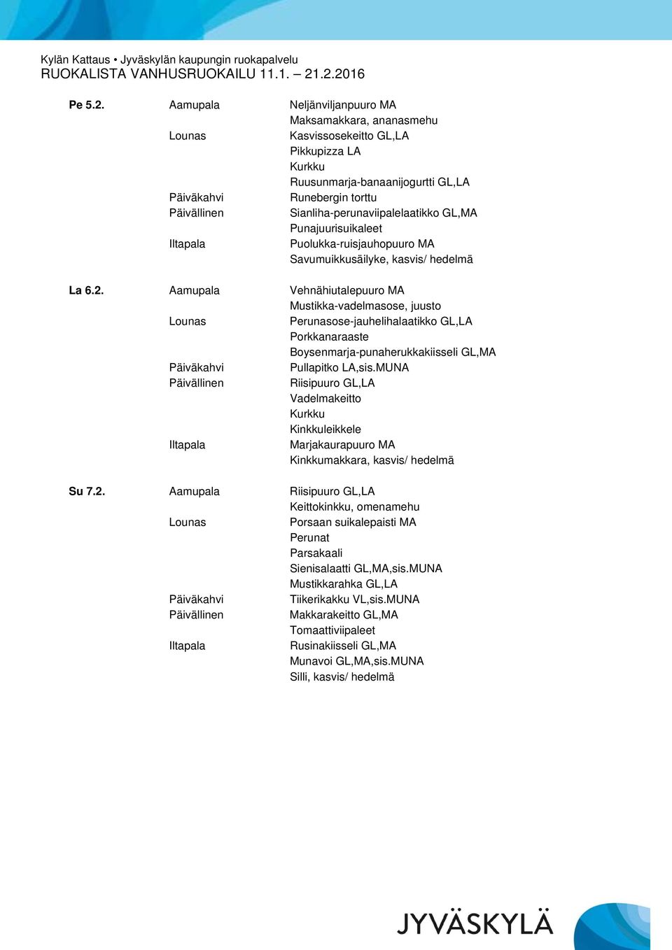 Punajuurisuikaleet Puolukka-ruisjauhopuuro MA Savumuikkusäilyke, kasvis/ hedelmä La 6.2.