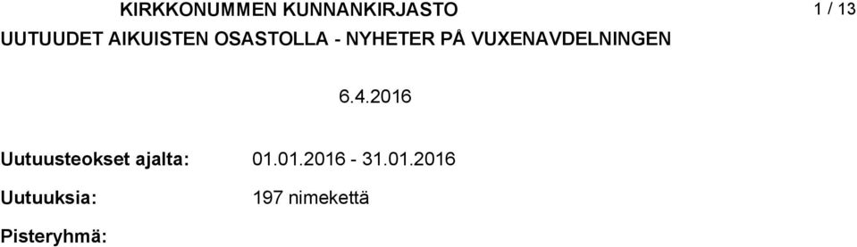 VUXENAVDELNINGEN / 3 6.4.
