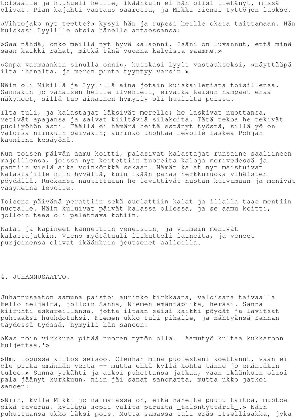 Dating meren punertava