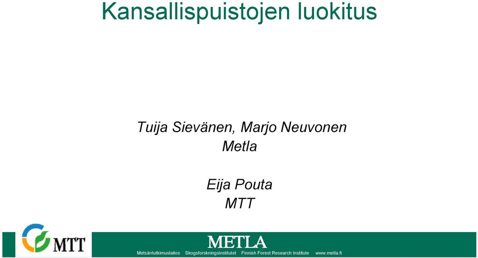 Metsäntutkimuslaitos