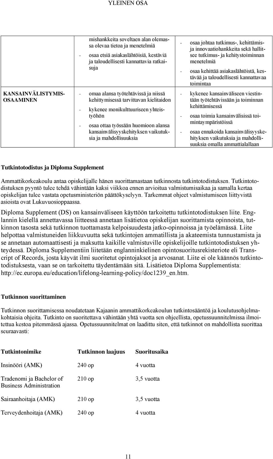 mahdollisuuksia - osaa johtaa tutkimus-, kehittämisja innovaatiohankkeita sekä hallitsee tutkimus- ja kehitystoiminnan menetelmiä - osaa kehittää asiakaslähtöistä, kestävää ja taloudellisesti