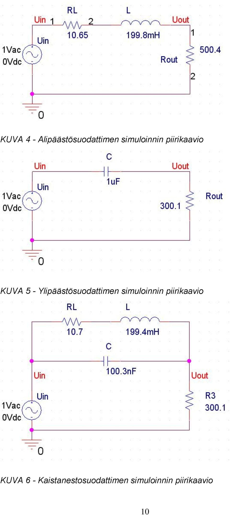 simuloinnin piirikaavio KUVA 6 -