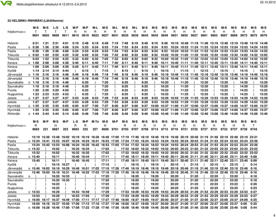 10:48 11:19 11:48 12:19 12:48 13:19 13:48 14:19 14:48 Pasila o 0:36 1:36 2:36 4:06 5:24 5:53 6:24 6:53 7:24 7:53 8:24 8:53 9:24 9:53 10:24 10:53 11:24 11:53 12:24 12:53 13:24 13:53 14:24 14:53 Pasila