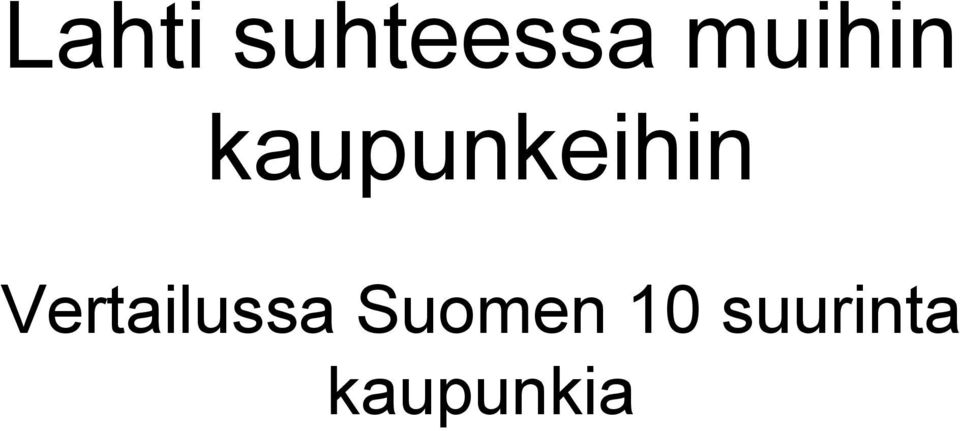 kaupunkeihin