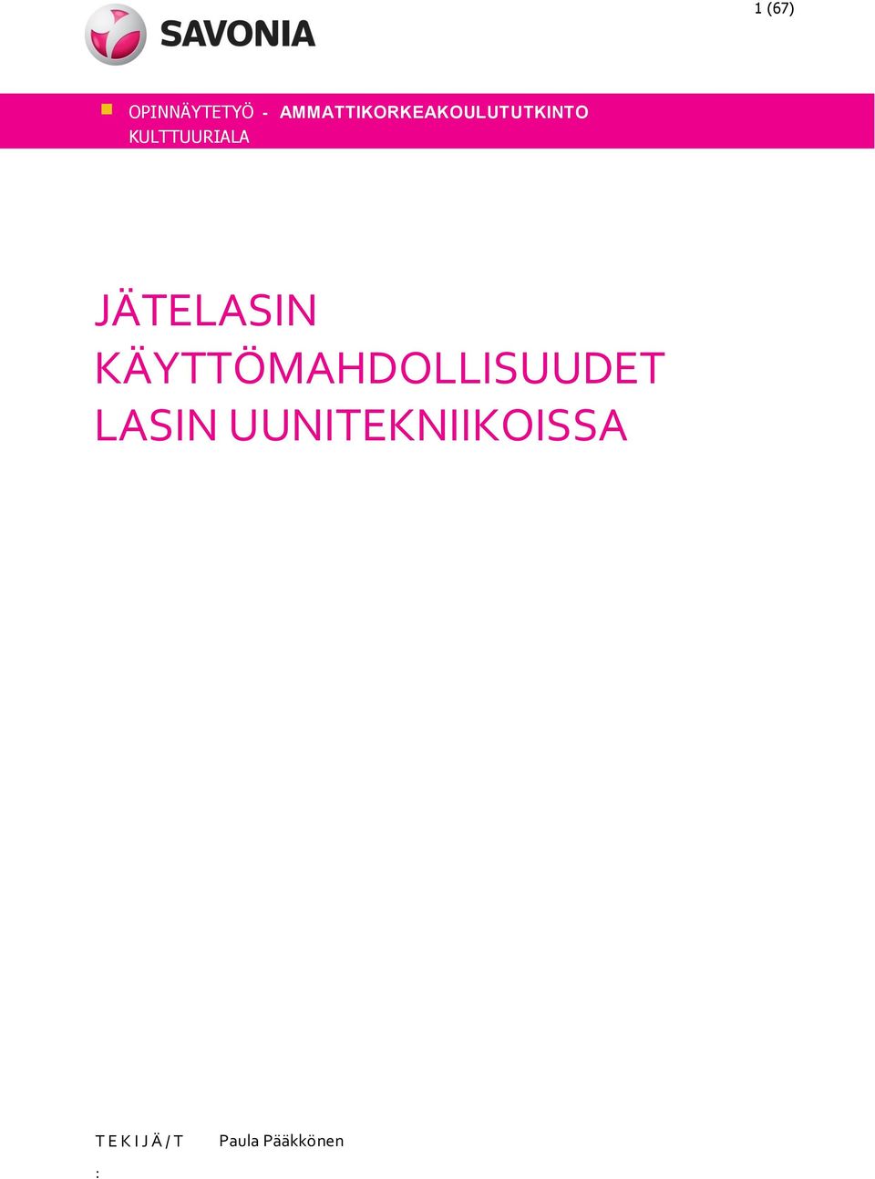KULTTUURIALA JÄTELASIN