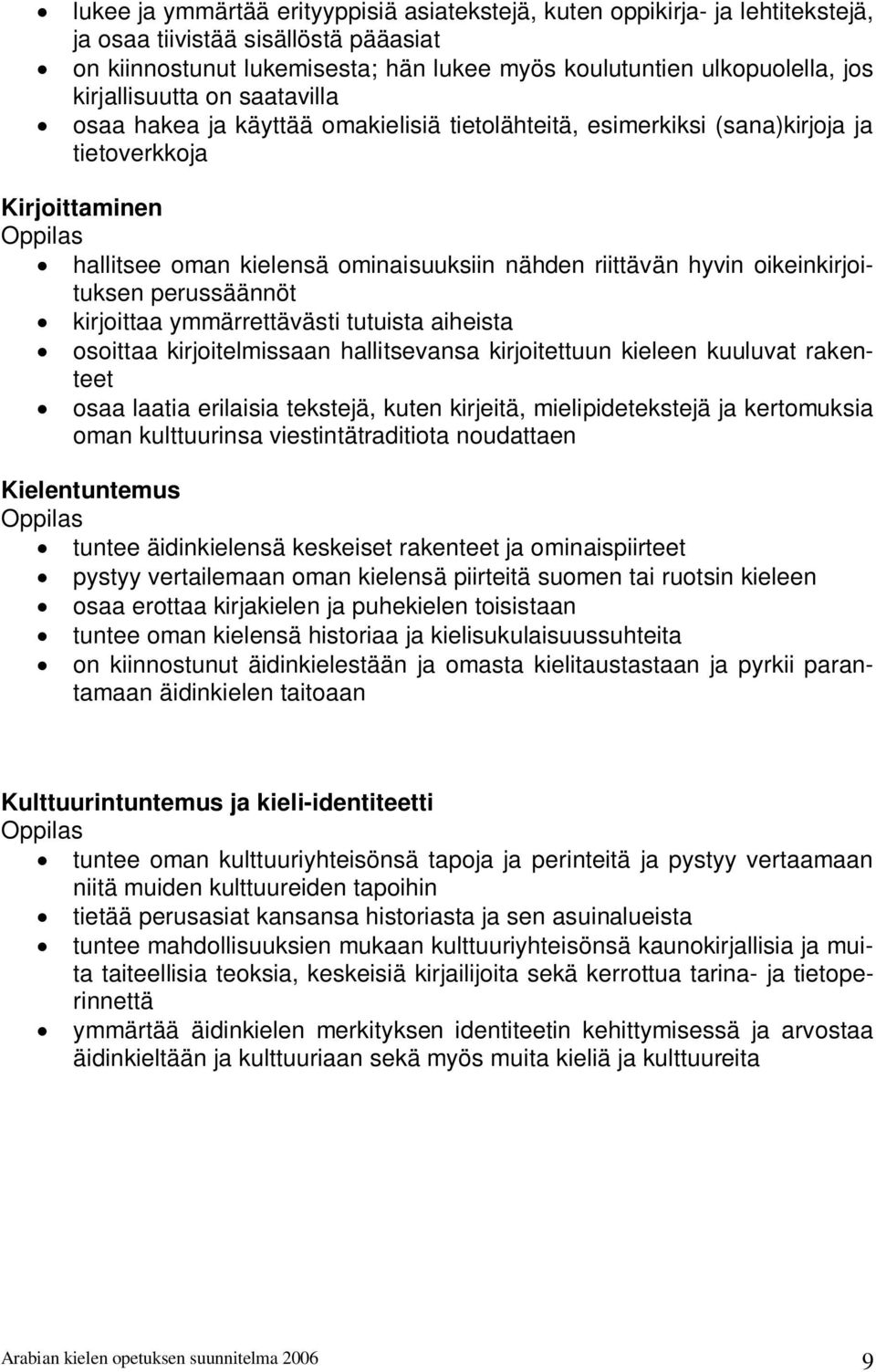 oikeinkirjoituksen perussäännöt kirjoittaa ymmärrettävästi tutuista aiheista osoittaa kirjoitelmissaan hallitsevansa kirjoitettuun kieleen kuuluvat rakenteet osaa laatia erilaisia tekstejä, kuten