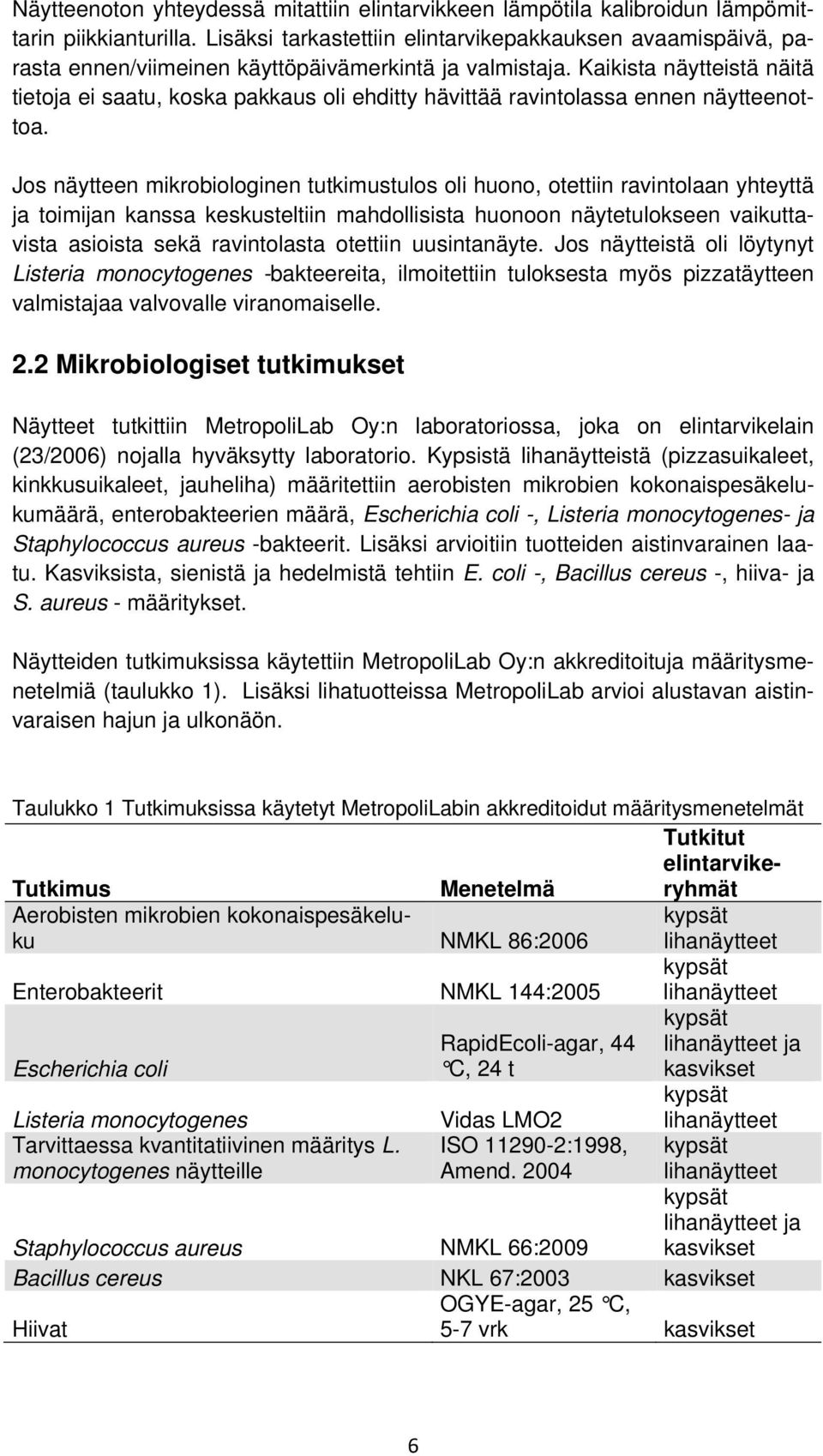 Kaikista näytteistä näitä tietoja ei saatu, koska pakkaus oli ehditty hävittää ravintolassa ennen näytteenottoa.