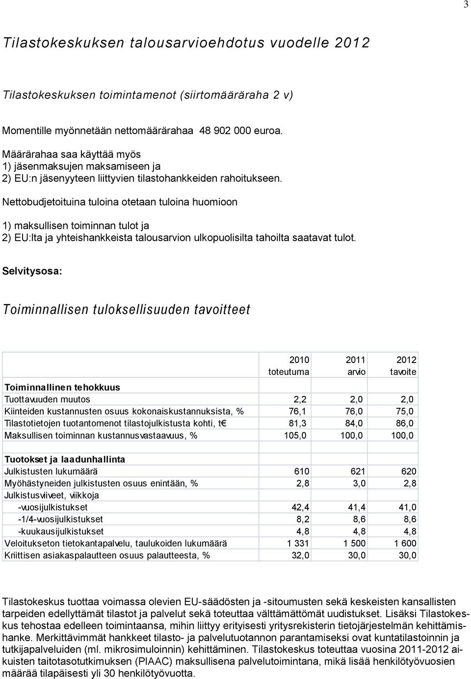 Nettobudjetoituina tuloina otetaan tuloina huomioon 1) maksullisen toiminnan tulot ja 2) EU:lta ja yhteishankkeista talousarvion ulkopuolisilta tahoilta saatavat tulot.