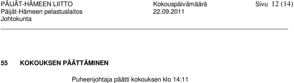 (14) 55 KOKOUKSEN