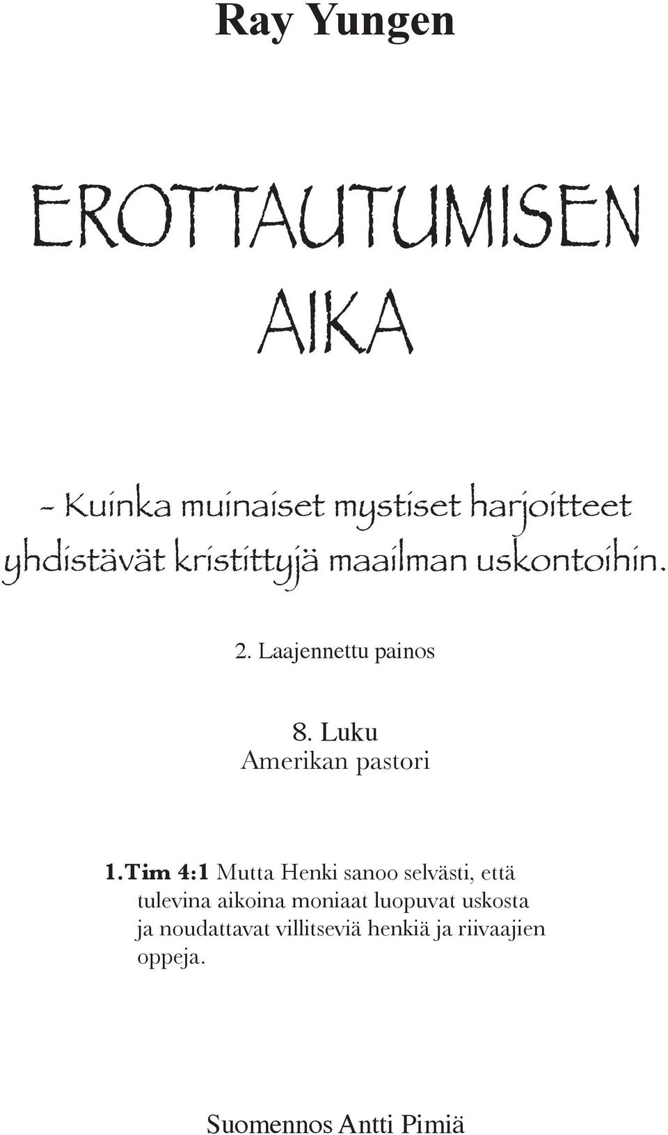 Luku Amerikan pastori 1.