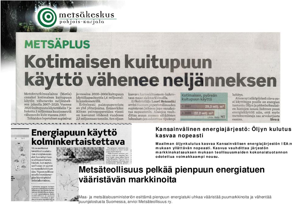 Kasvua vauhdittaa järjestön markkinakatsauksen mukaan teollisuusmaiden kokonaistuotannon odotettua voimakkaampi nousu.