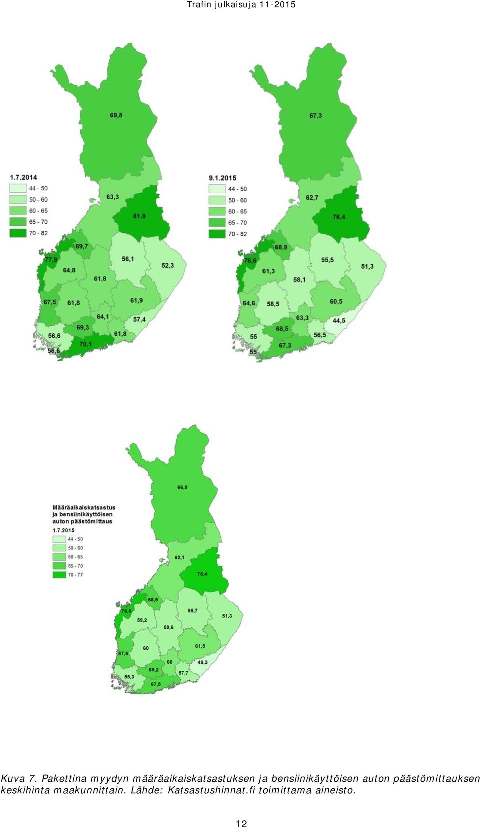 ja bensiinikäyttöisen auton