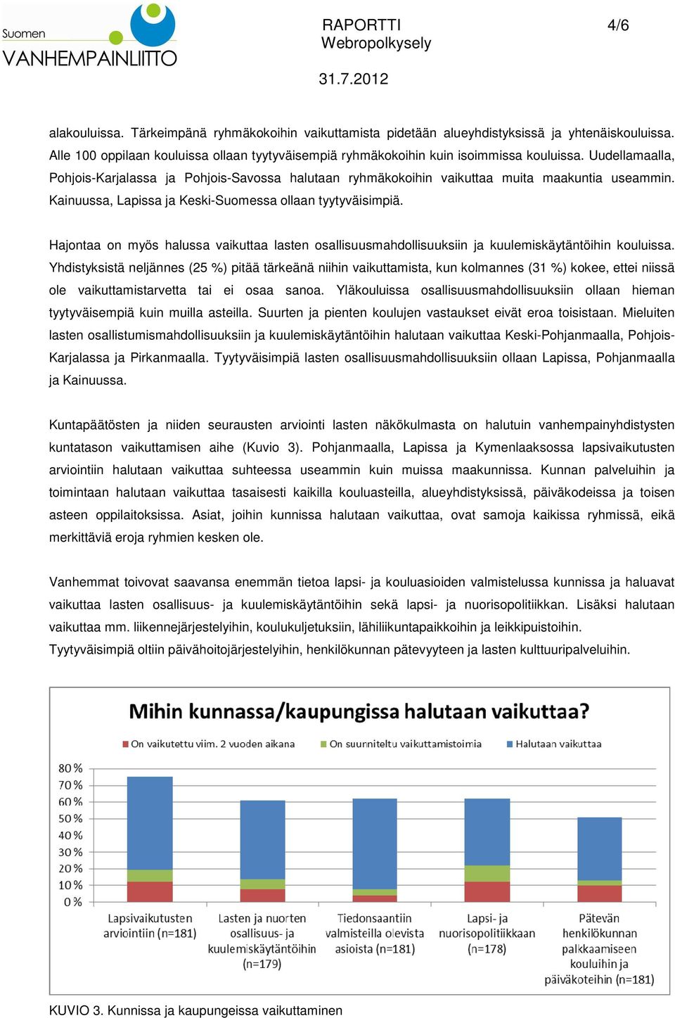 Uudellamaalla, Pohjois-Karjalassa ja Pohjois-Savossa halutaan ryhmäkokoihin vaikuttaa muita maakuntia useammin. Kainuussa, Lapissa ja Keski-Suomessa ollaan tyytyväisimpiä.