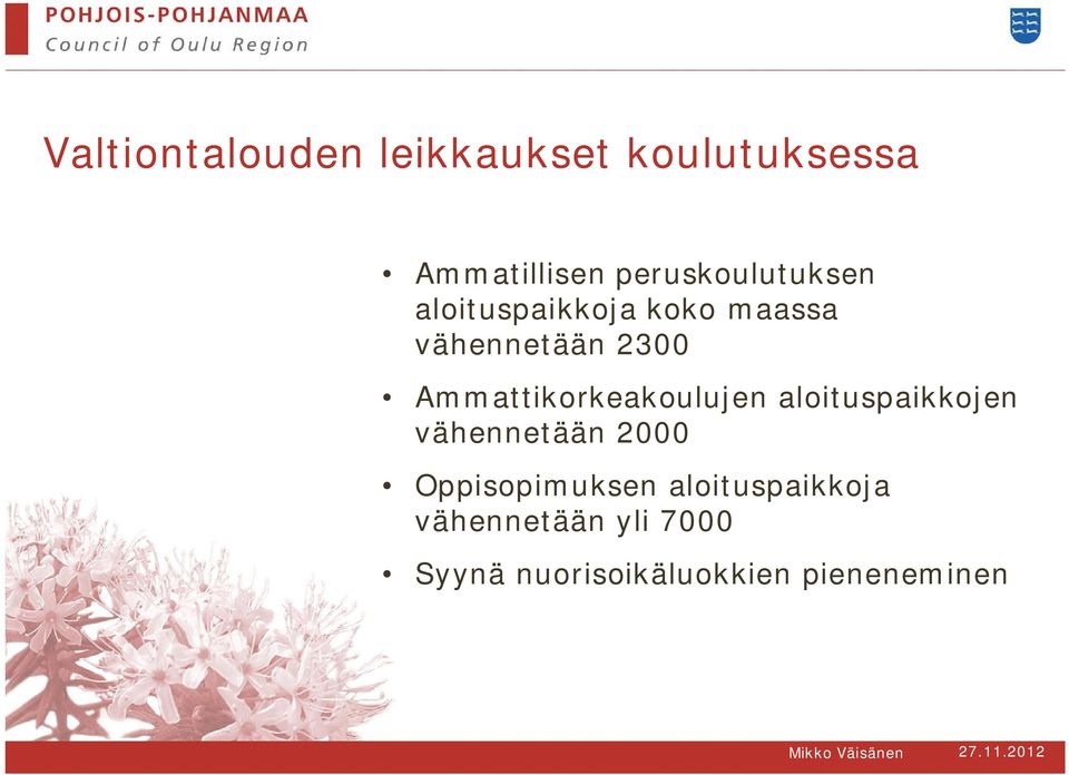 Ammattikorkeakoulujen aloituspaikkojen vähennetään 2000