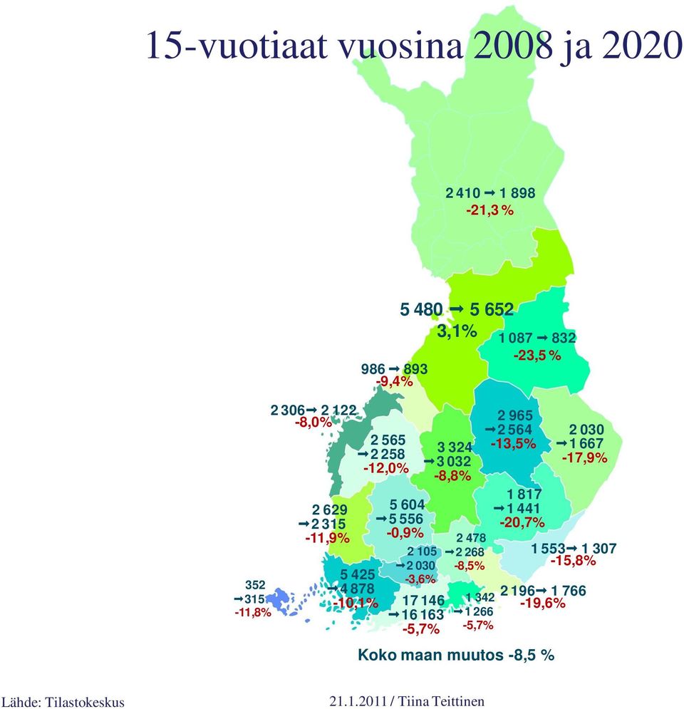 163-5,7% 3 324 3 032-8,8% 2 478 2 268-8,5% 1 342 1 266-5,7% 1 087 832-23,5 % 2 965 2 564-13,5% 1 817 1 441-20,7%