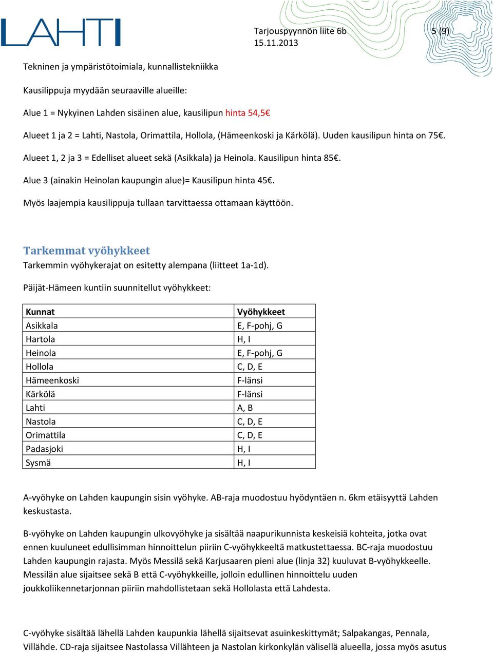 Alue 3 (ainakin Heinolan kaupungin alue)= Kausilipun hinta 45. Myös laajempia kausilippuja tullaan tarvittaessa ottamaan käyttöön.