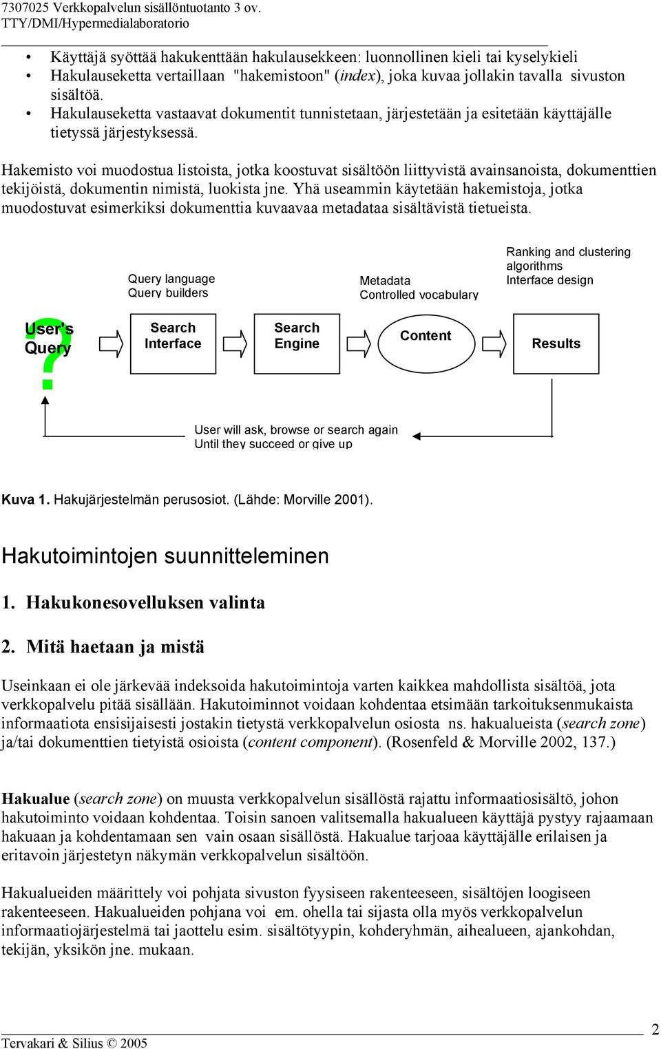 Hakemisto voi muodostua listoista, jotka koostuvat sisältöön liittyvistä avainsanoista, dokumenttien tekijöistä, dokumentin nimistä, luokista jne.