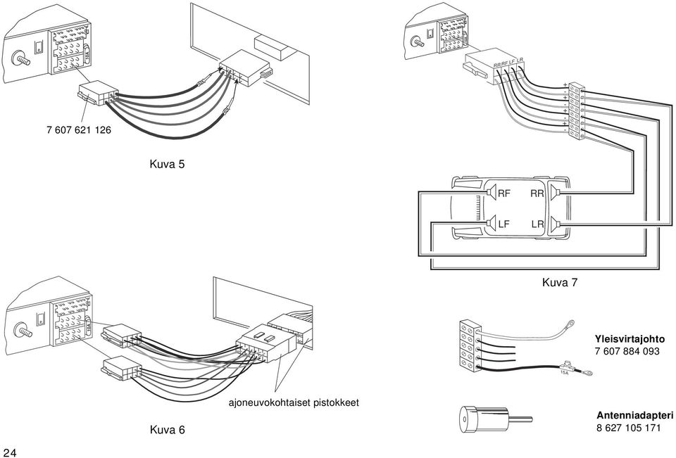 607 884 093 15A Kuva 6 ajoneuvokohtaiset