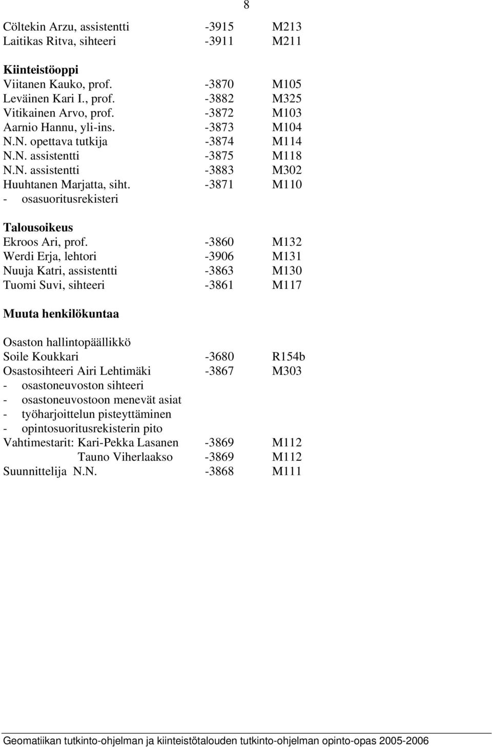 -3871 M110 - osasuoritusrekisteri Talousoikeus Ekroos Ari, prof.