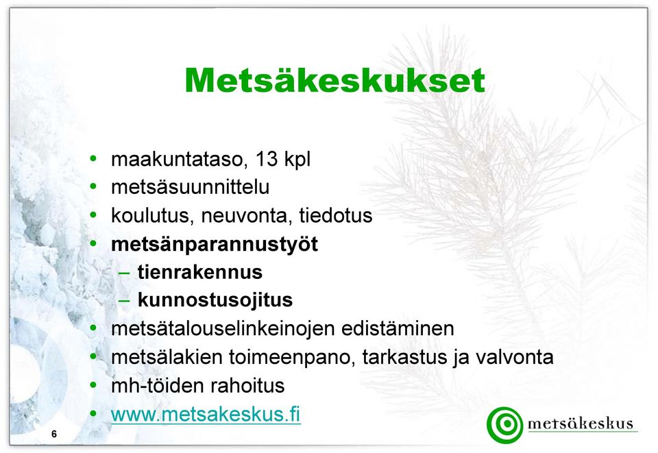 kunnostusojitus metsätalouselinkeinojen edistäminen