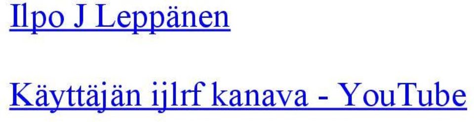 Käyttäjän