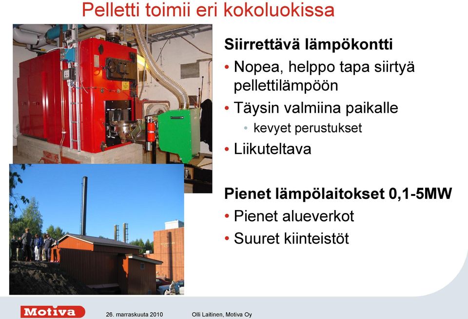 Täysin valmiina paikalle kevyet perustukset